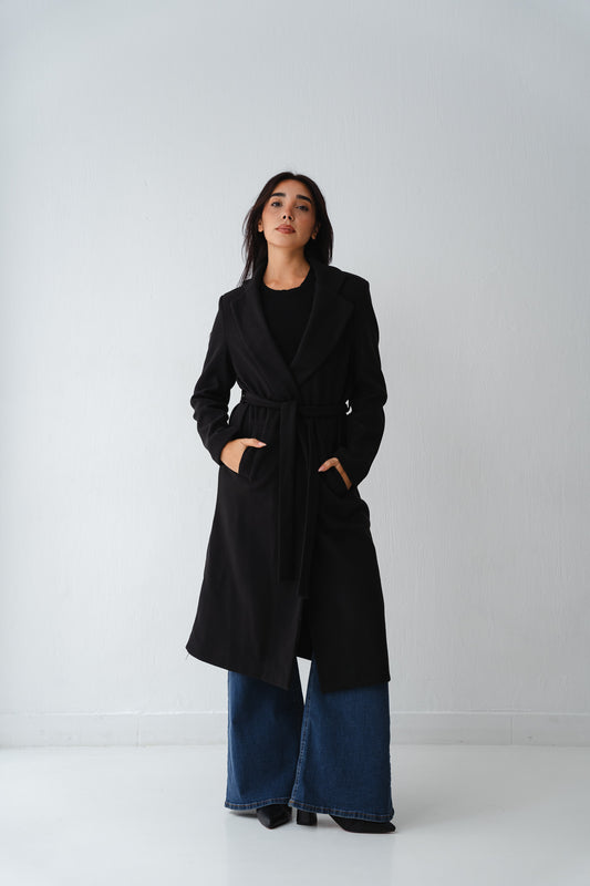 Clean Cut Black Coat