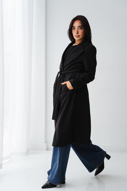 Clean Cut Black Coat