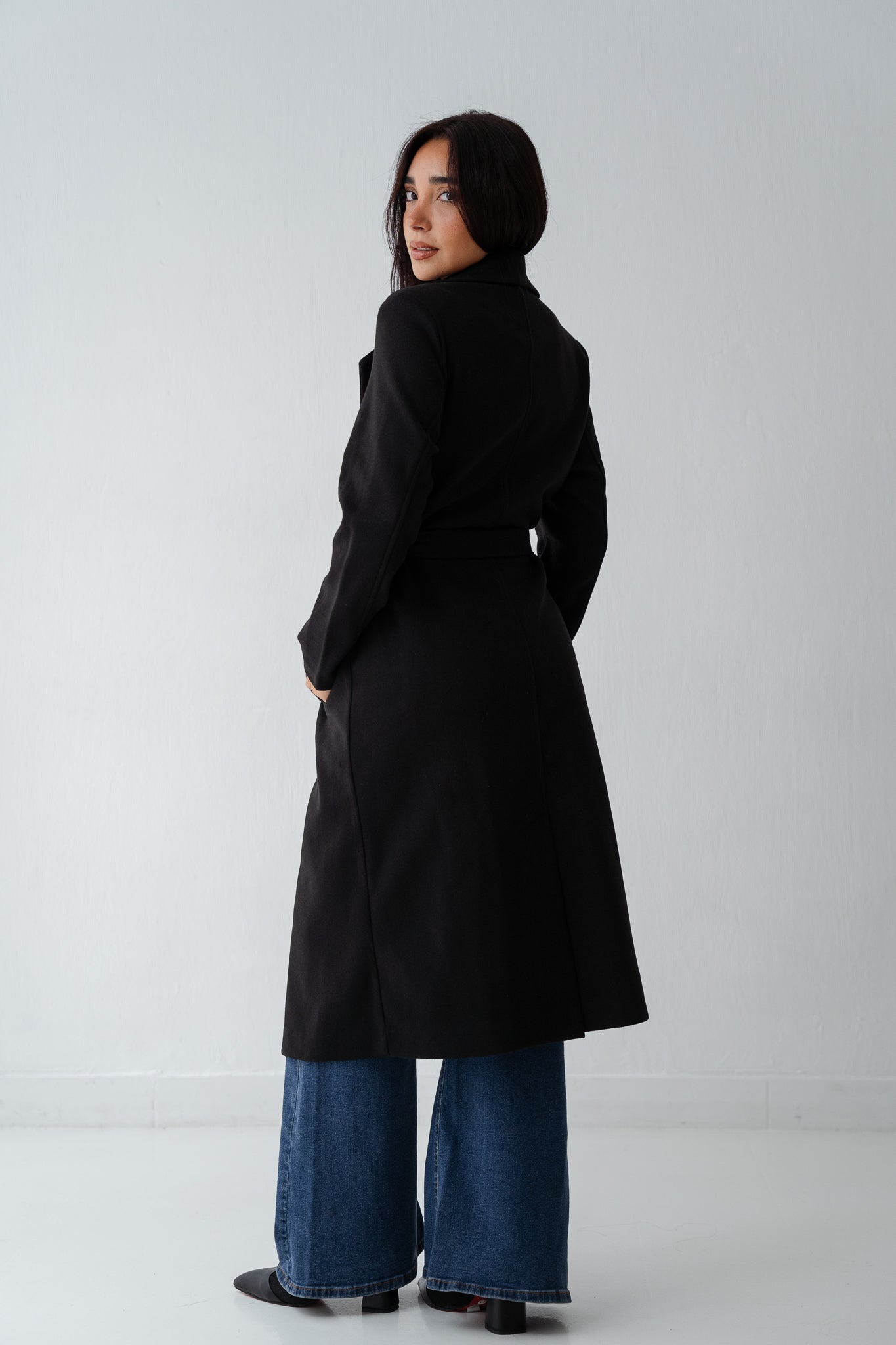 Clean Cut Black Coat