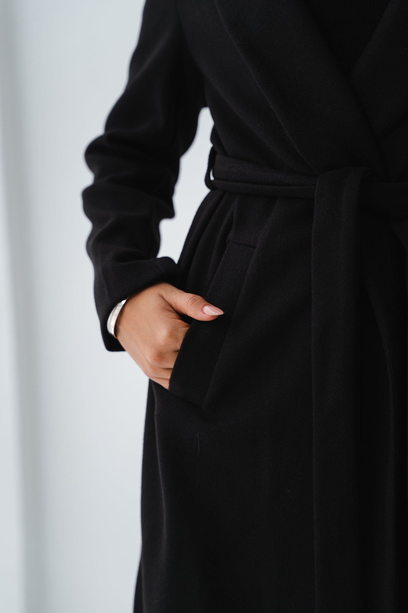 Clean Cut Black Coat