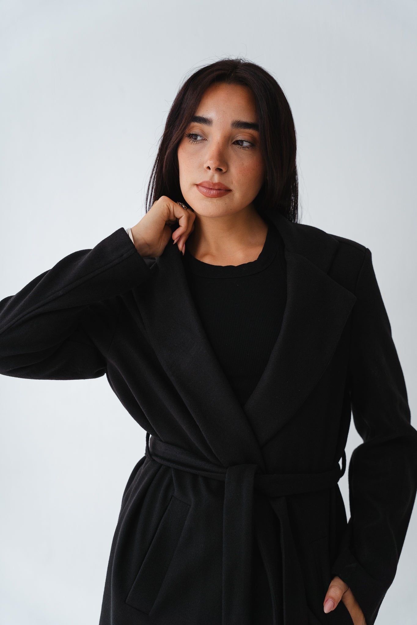 Clean Cut Black Coat