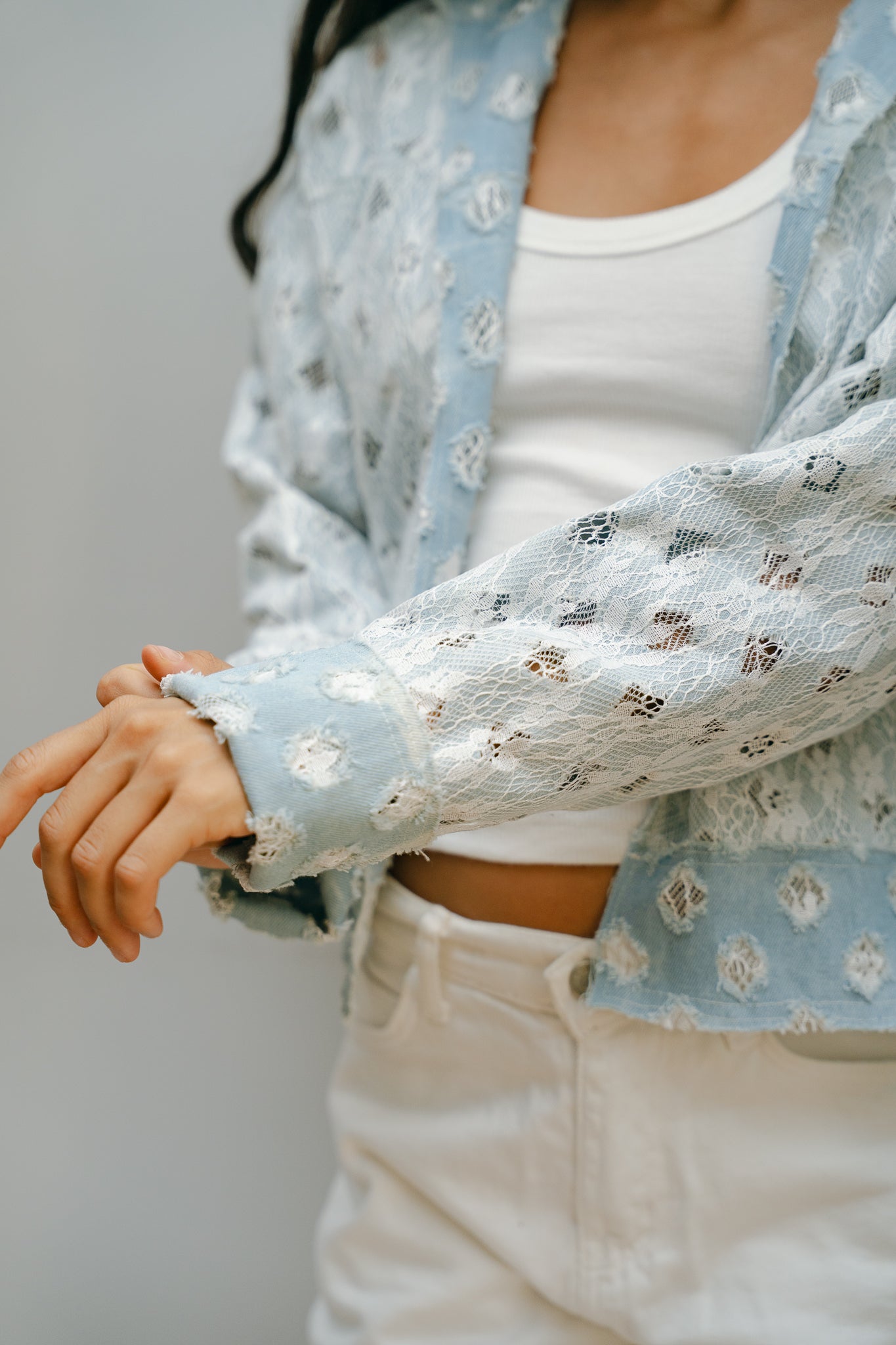 Lace double face Jacket