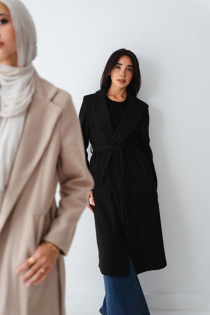 Clean Cut Black Coat