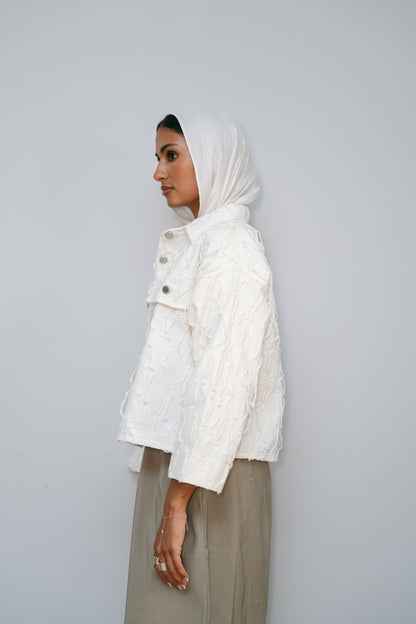 Soft girl white Jacket