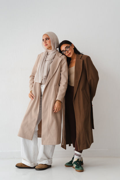 Clean Cut Beige Coat