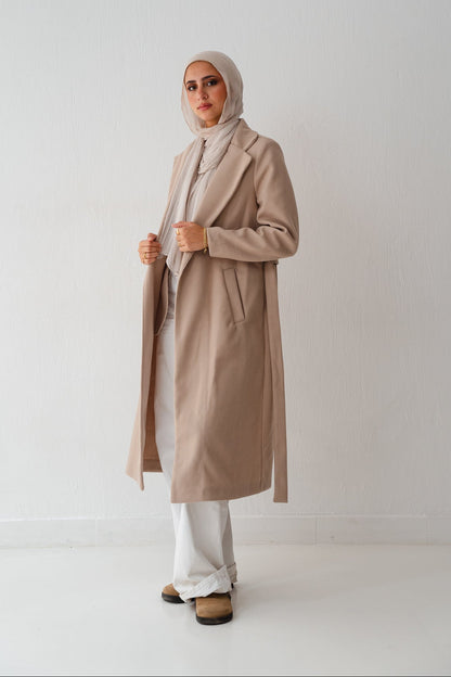 Clean Cut Beige Coat