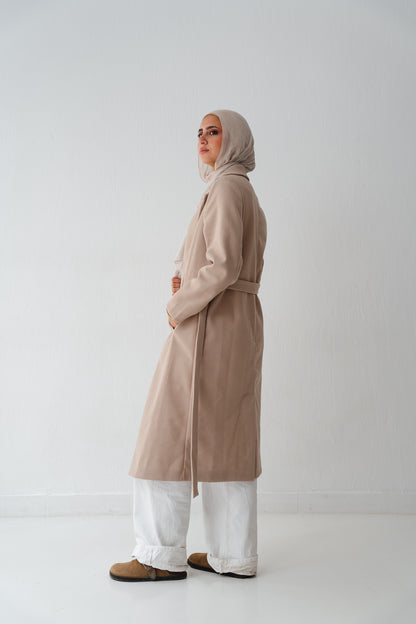 Clean Cut Beige Coat