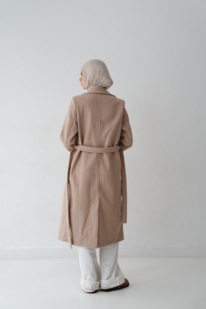 Clean Cut Beige Coat