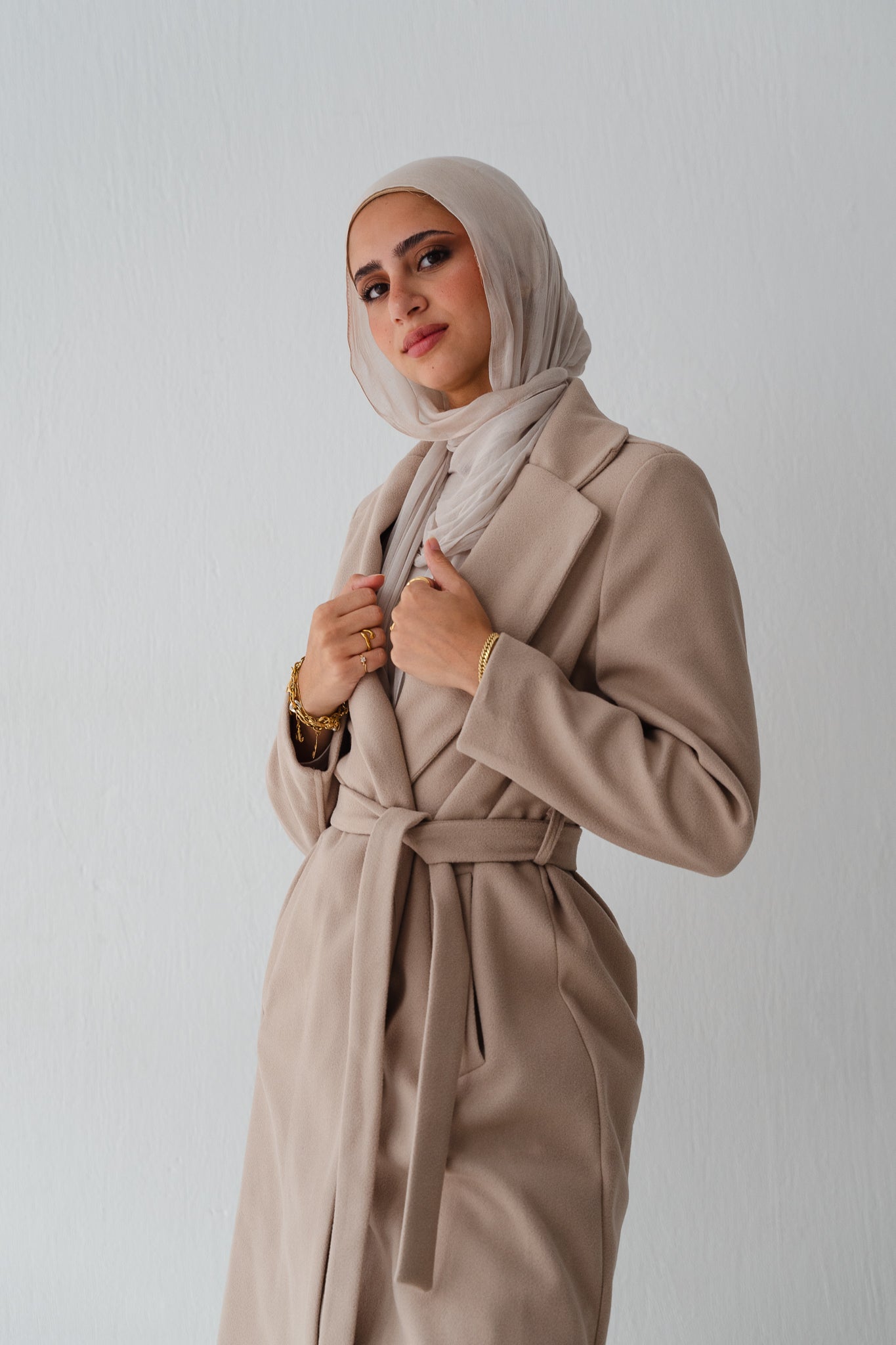 Clean Cut Beige Coat