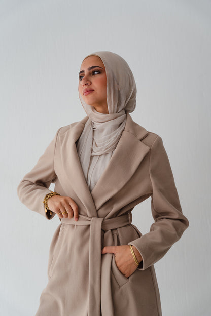 Clean Cut Beige Coat