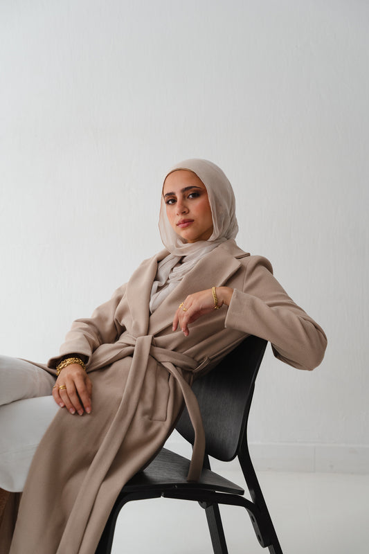 Clean Cut Beige Coat