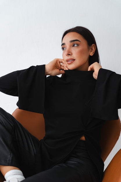 Flare twisted Black Top