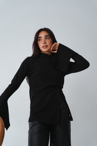 Flare twisted Black Top