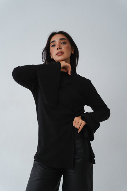Flare twisted Black Top