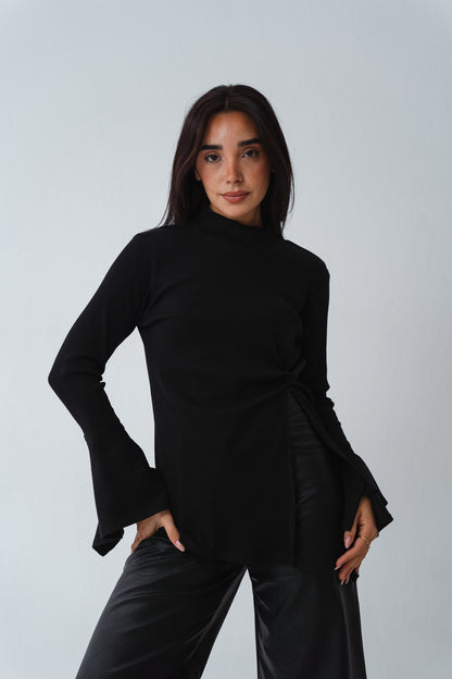 Flare twisted Black Top