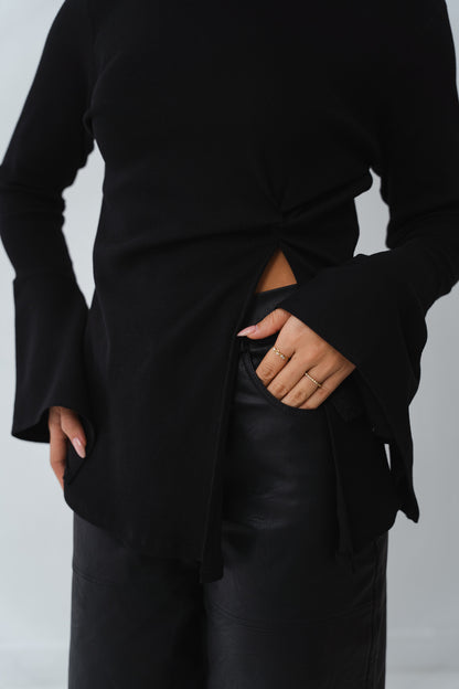 Flare twisted Black Top