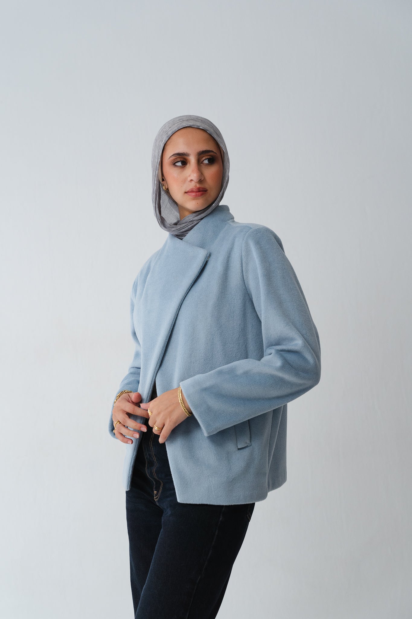 Overlap Aura Baby blue Jacket