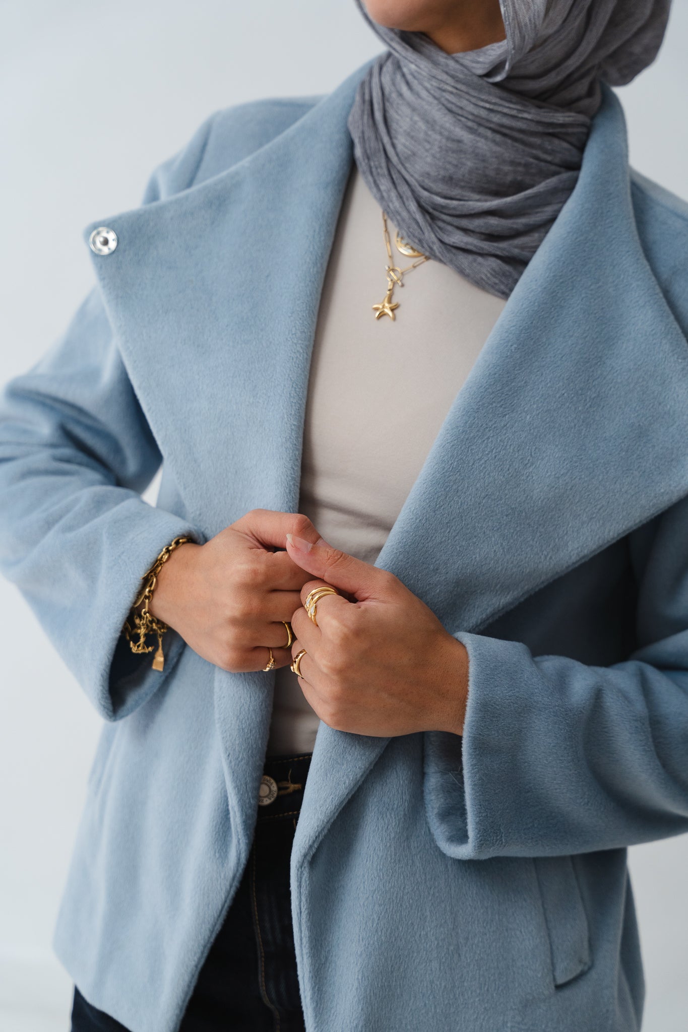 Overlap Aura Baby blue Jacket