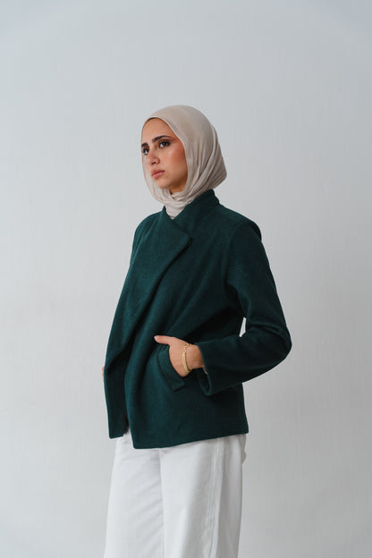 Overlap Aura Emerald green Jacket