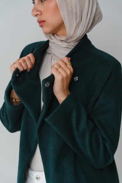 Overlap Aura Emerald green Jacket