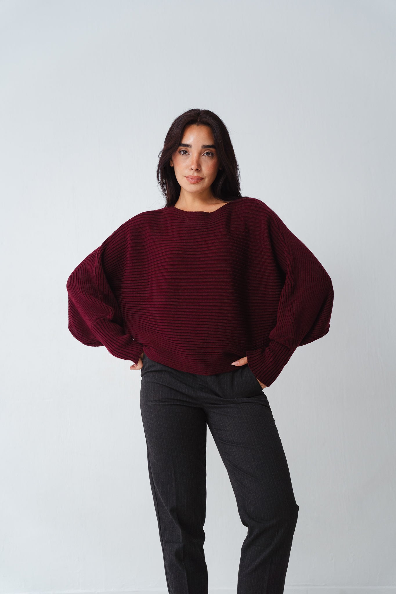 Burgundy Flutterfly pullover