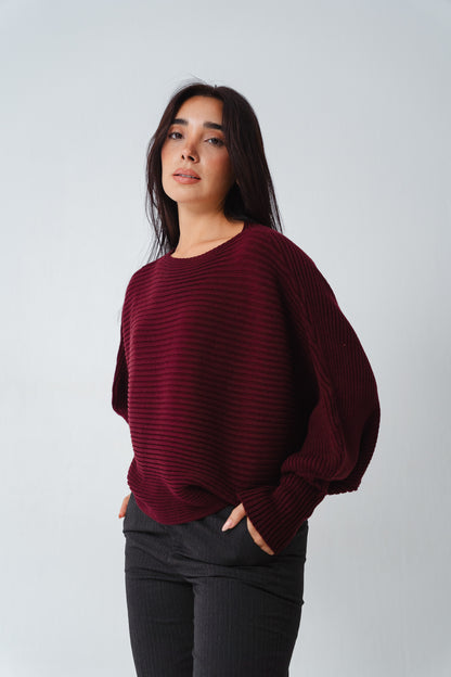Burgundy Flutterfly pullover