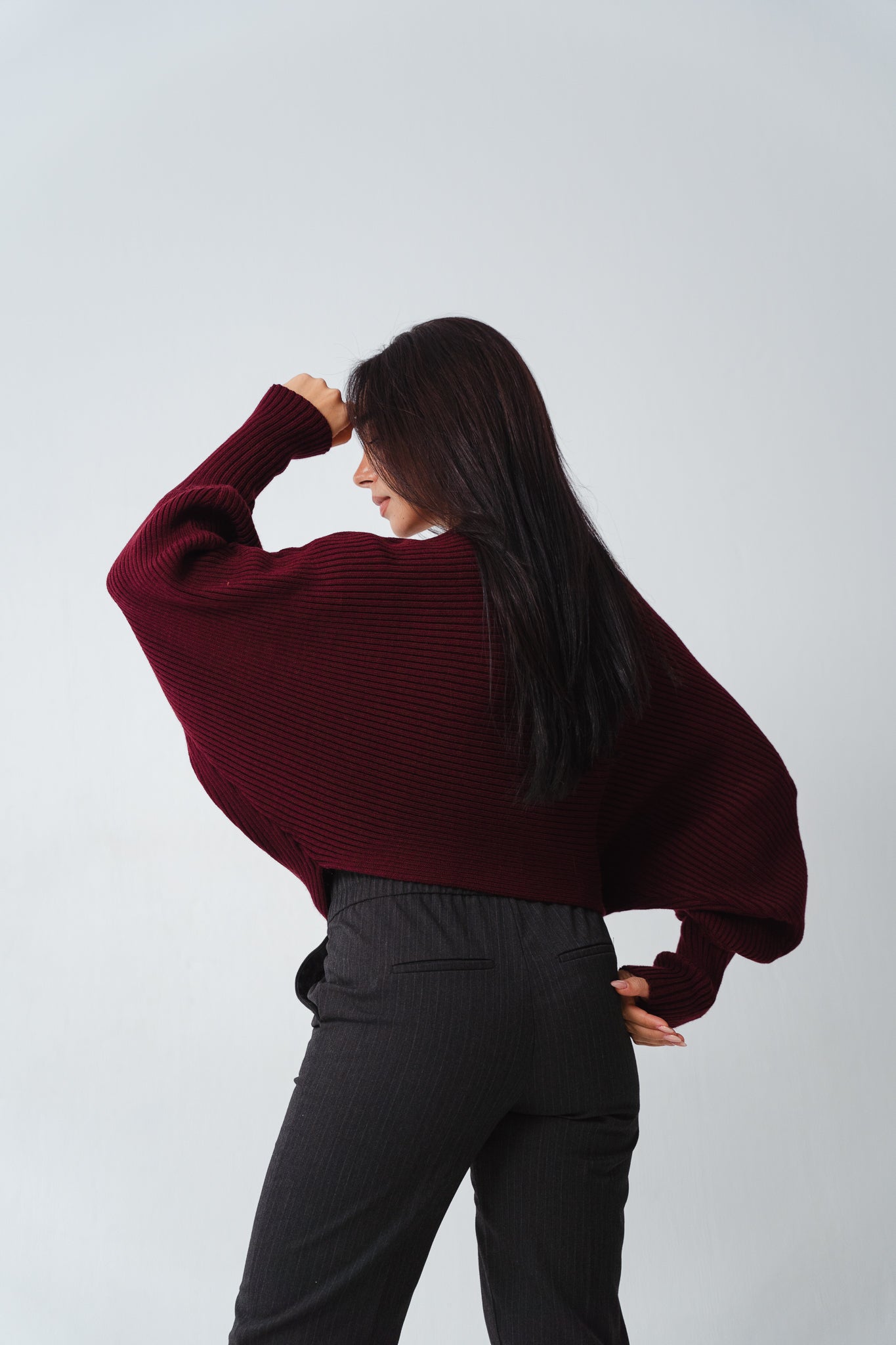 Burgundy Flutterfly pullover