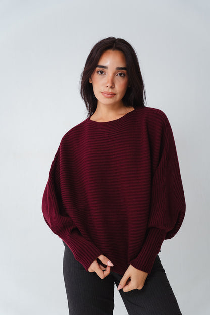 Burgundy Flutterfly pullover