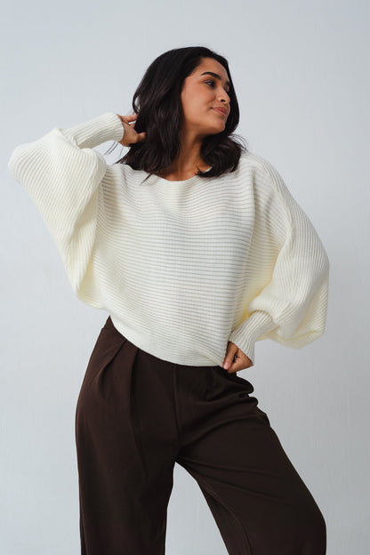 Off white Flutterfly pullover