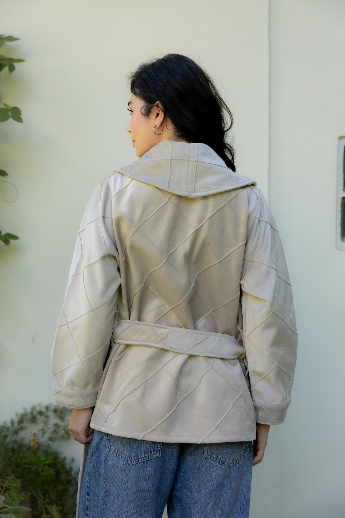 Harper Wrap Beige Jacket