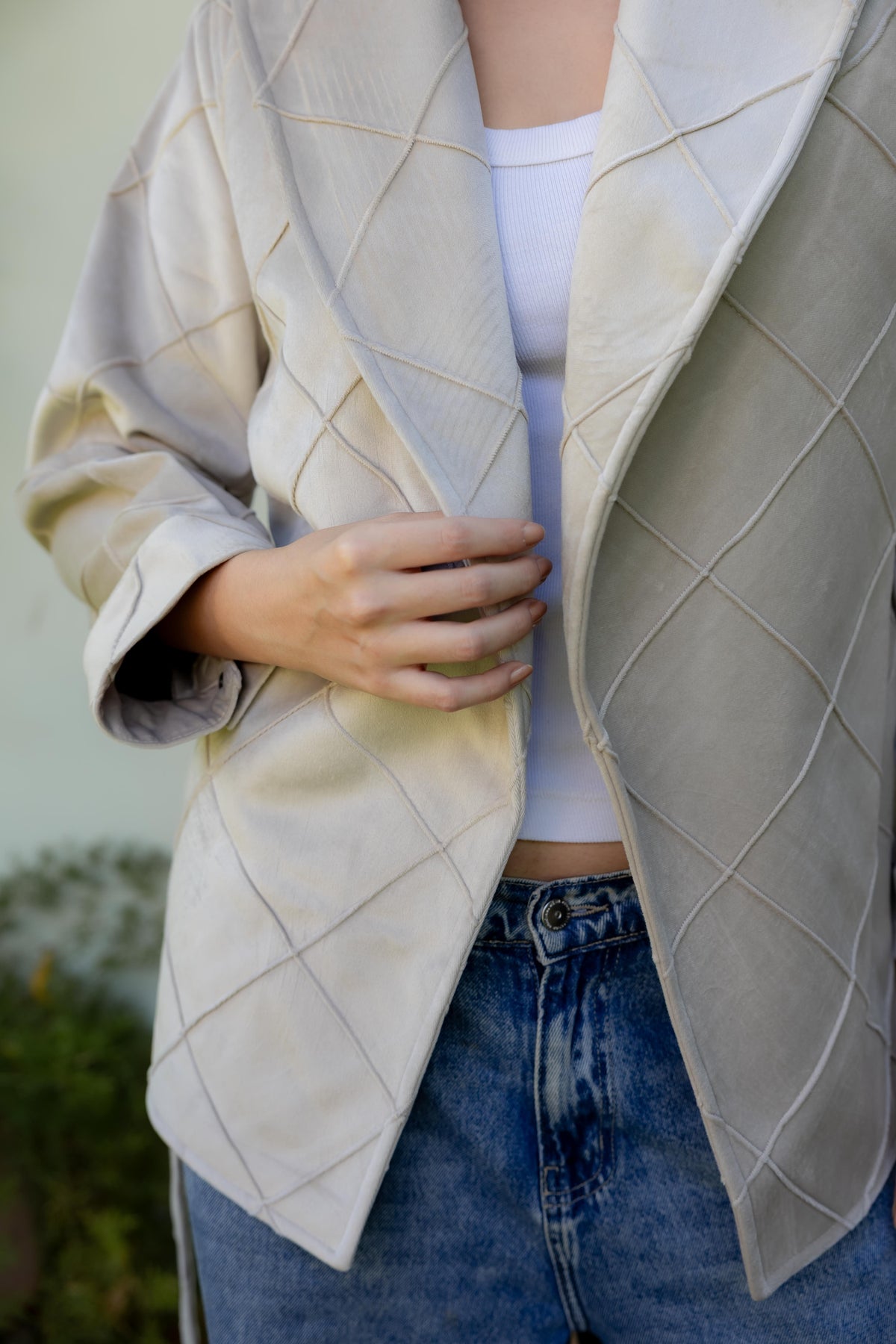 Harper Wrap Beige Jacket