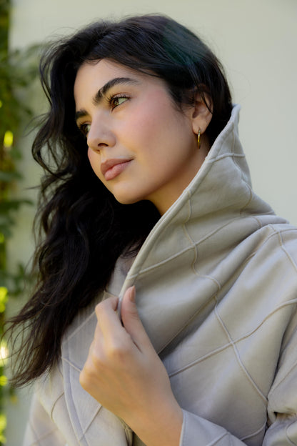 Harper Wrap Beige Jacket