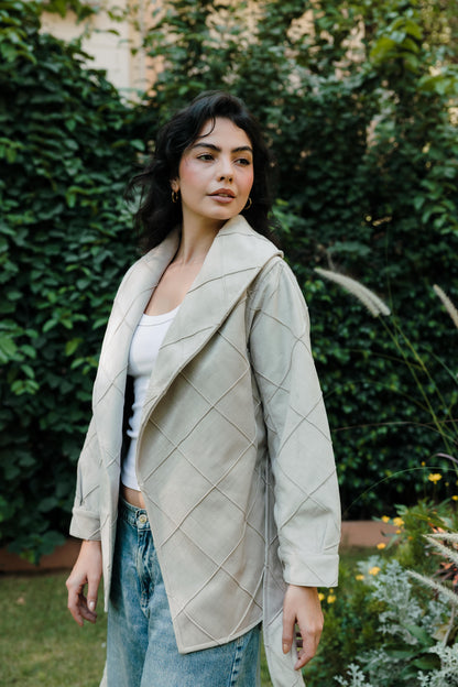 Harper Wrap Beige Jacket