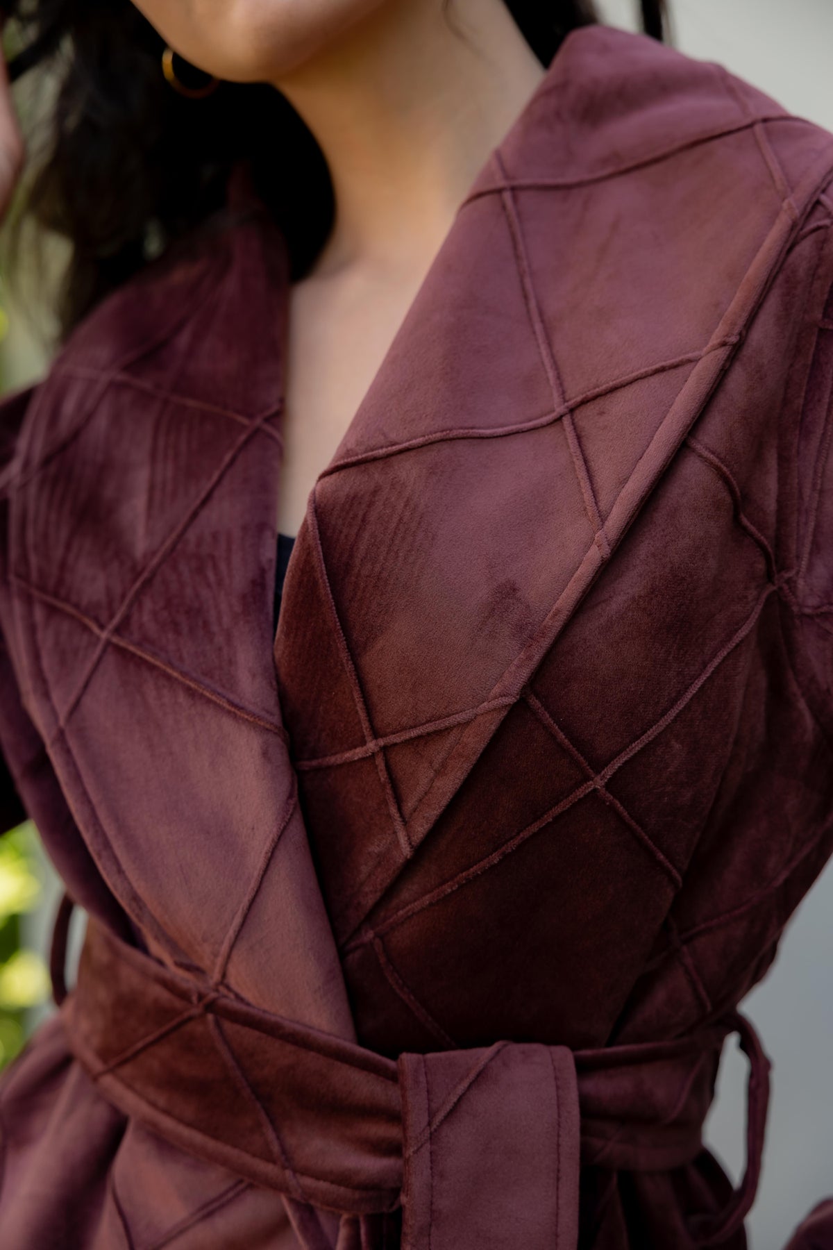 Harper Wrap Burgundy Jacket