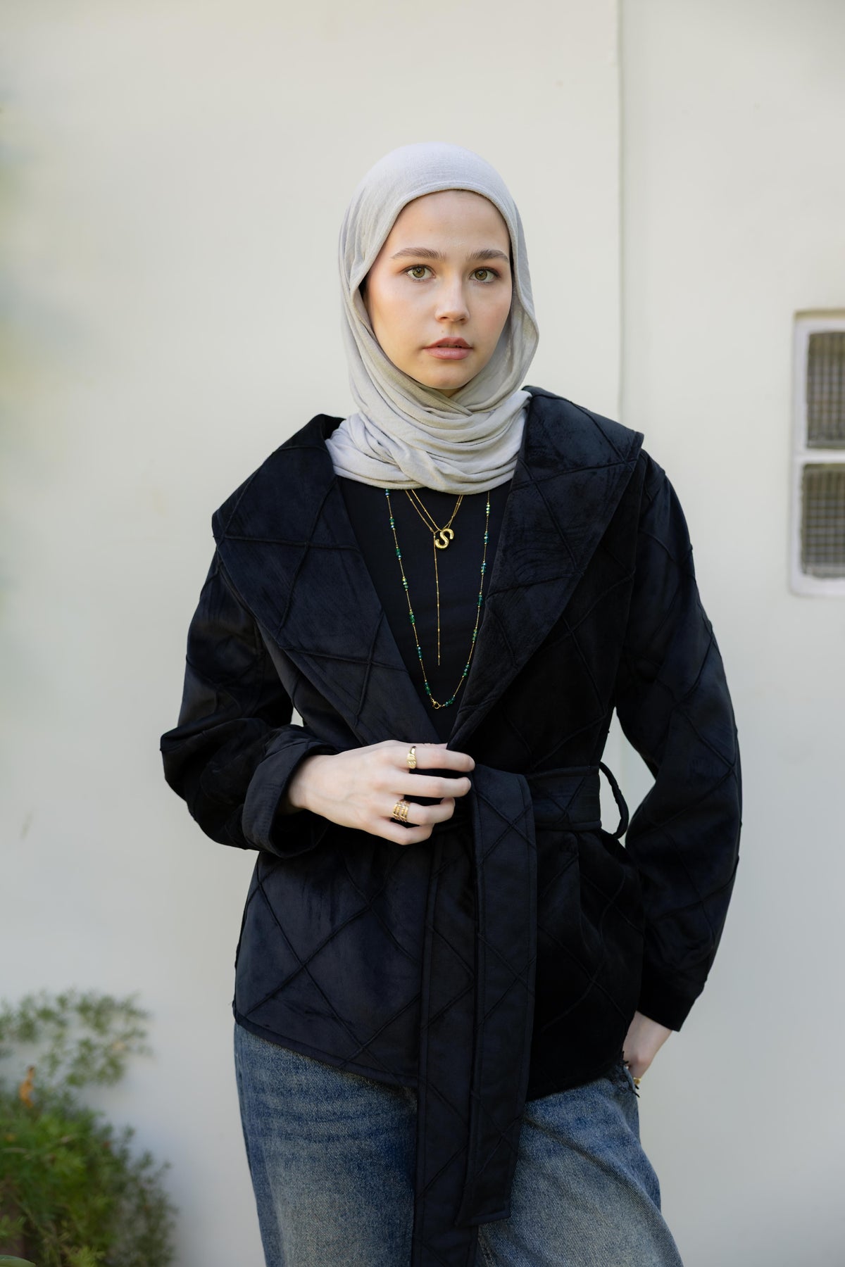 Harper Wrap Black Jacket