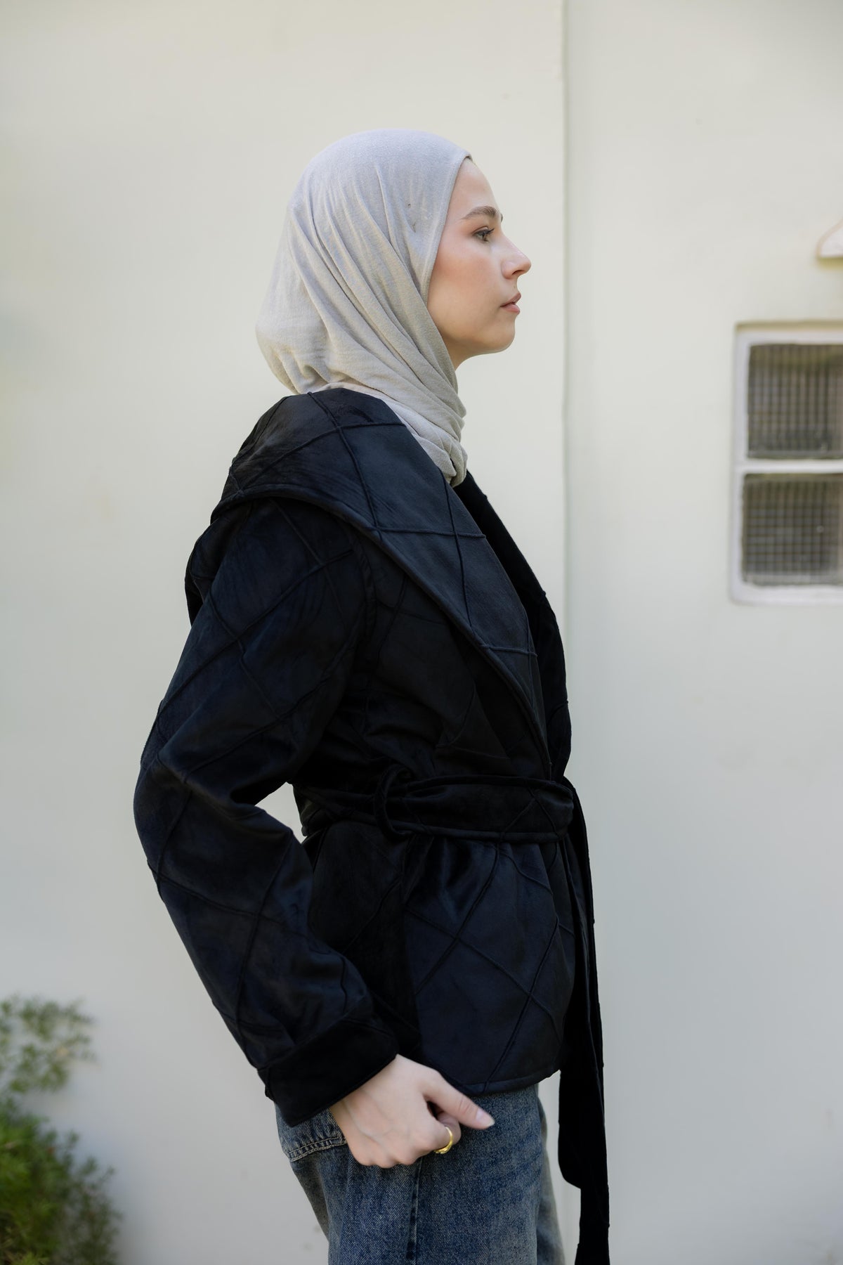 Harper Wrap Black Jacket