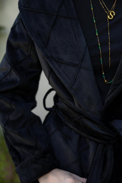 Harper Wrap Black Jacket