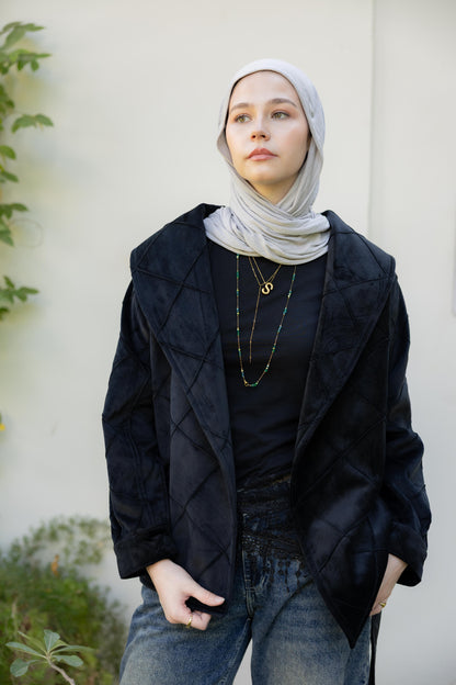 Harper Wrap Black Jacket