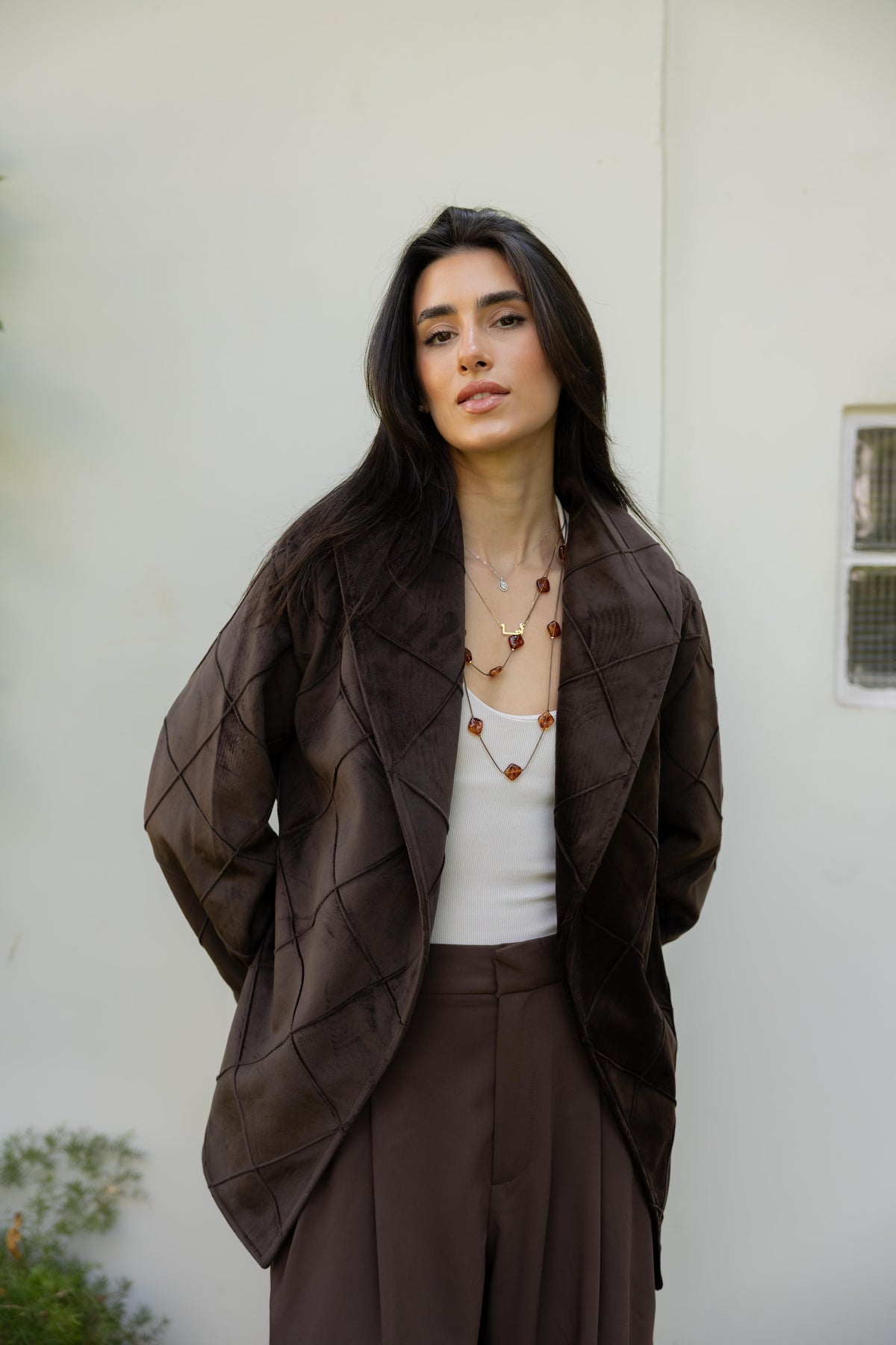 Harper Wrap Brown Jacket