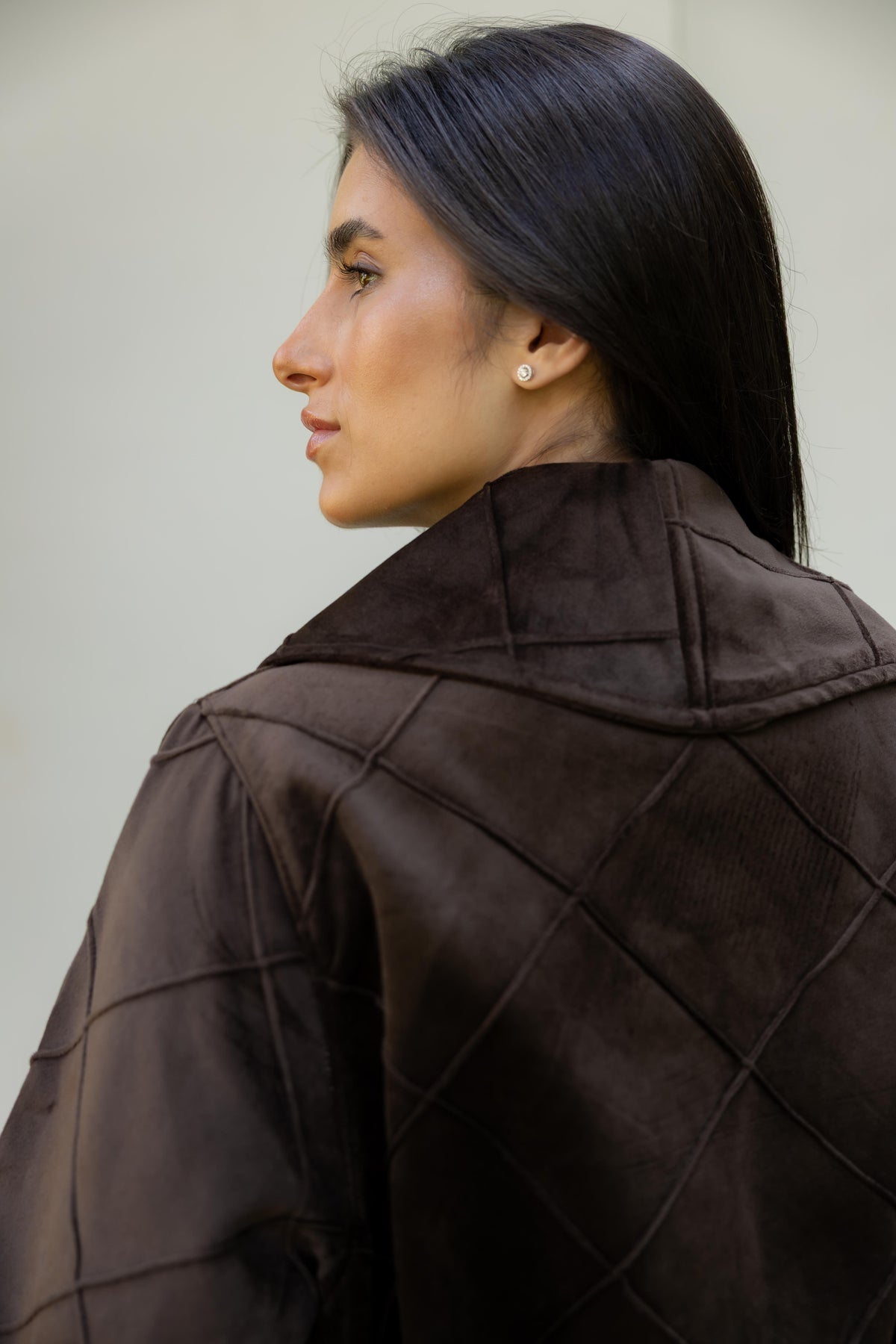 Harper Wrap Brown Jacket