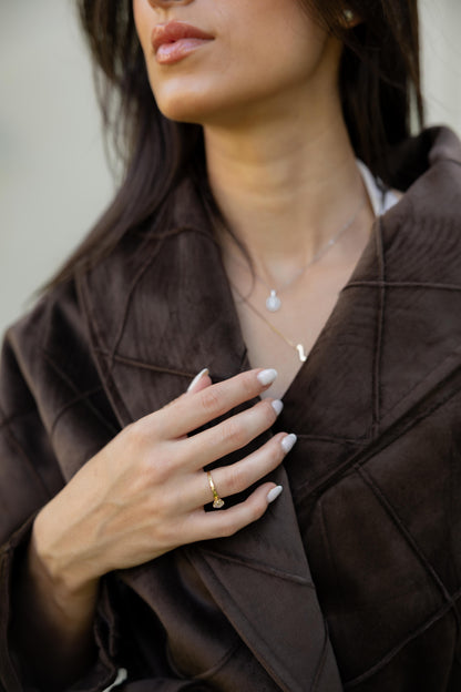 Harper Wrap Brown Jacket