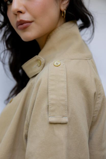 Dune Cape Camel Trench Jacket
