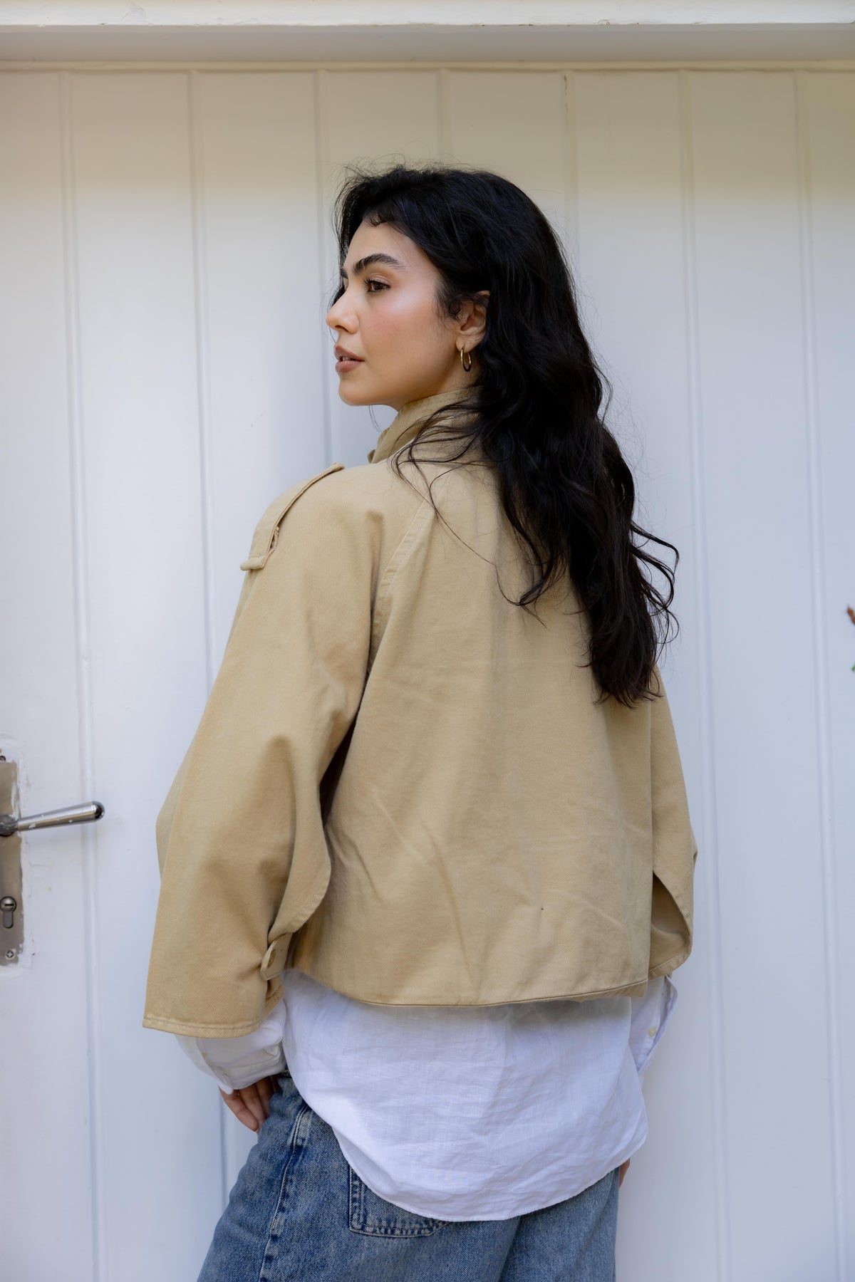 Dune Cape Camel Trench Jacket