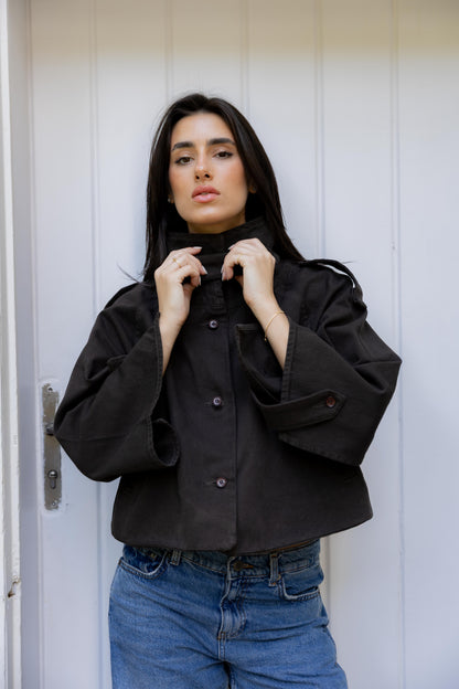 Dune Cape Brown Trench Jacket