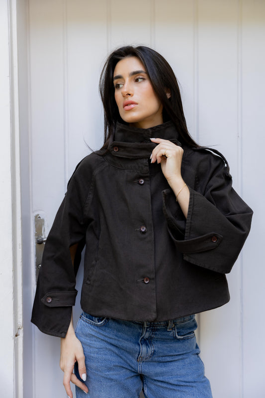 Dune Cape Brown Trench Jacket
