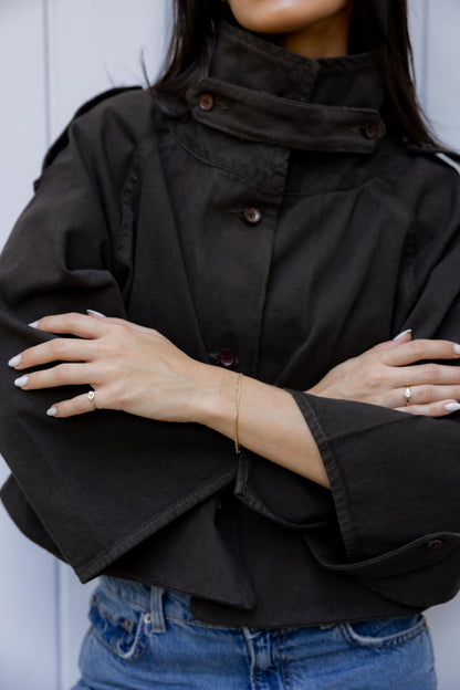 Dune Cape Brown Trench Jacket