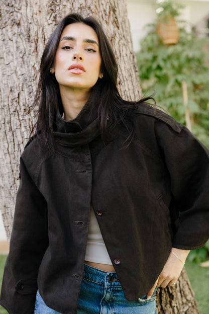 Dune Cape Brown Trench Jacket