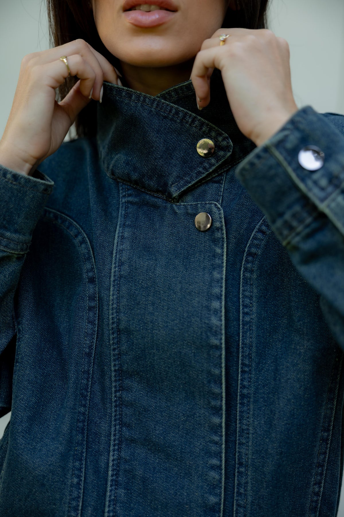 Halo Washed Blue Denim Jacket
