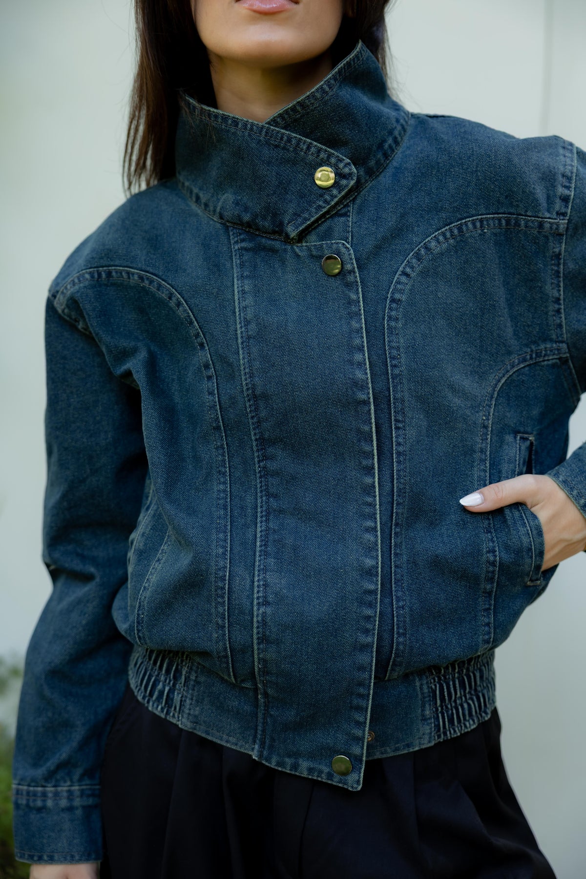 Halo Washed Blue Denim Jacket