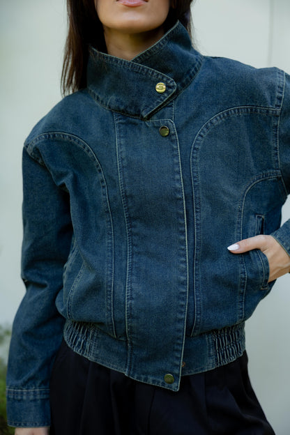 Halo Washed Blue Denim Jacket